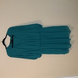 Emerald green dress 1X